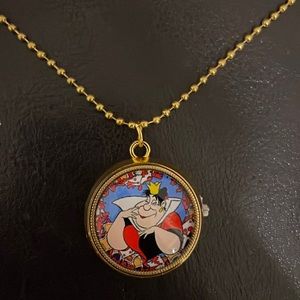 Alice in Wonderland Pocket Watch Necklace (Red Queen)